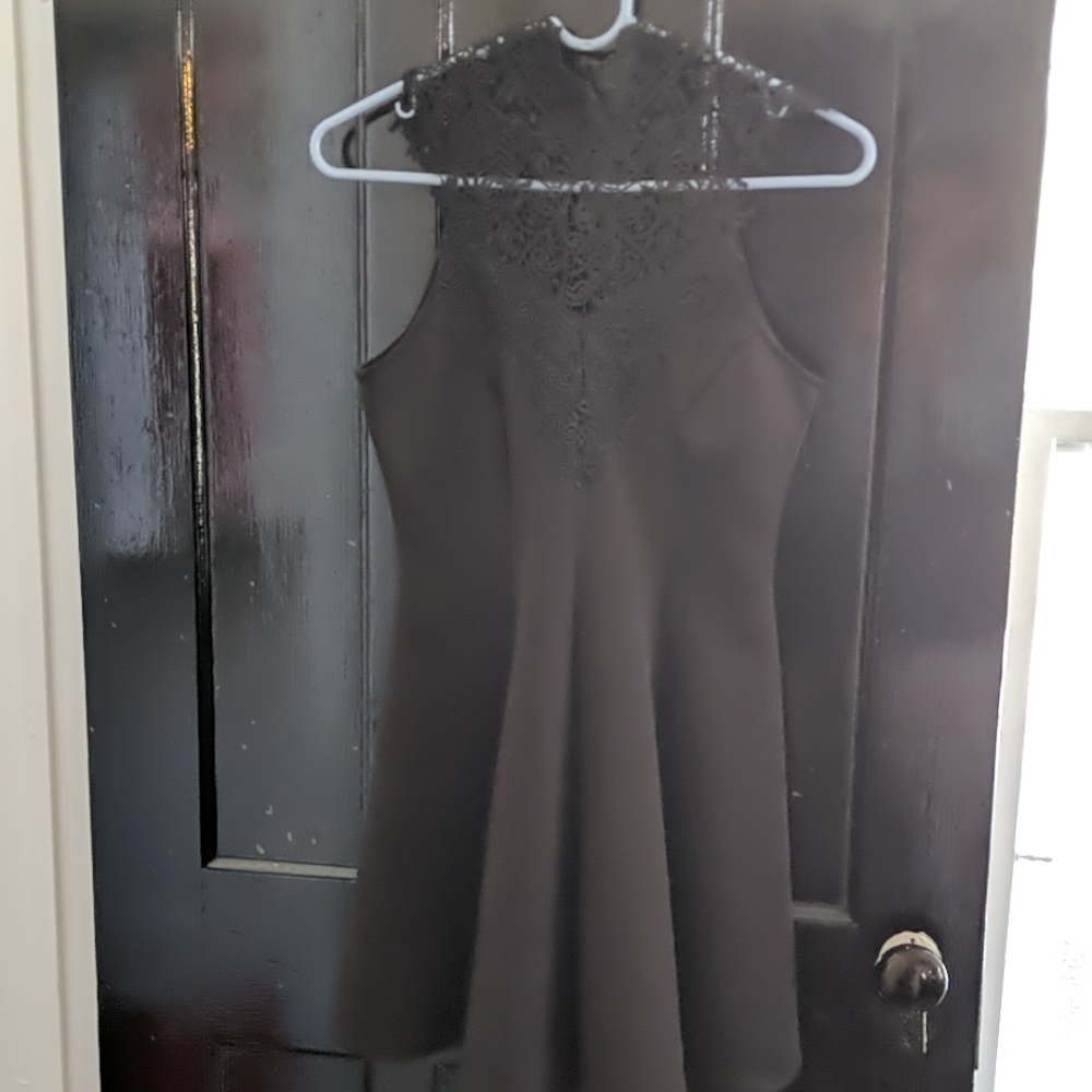 Gorgeous lace neck dress